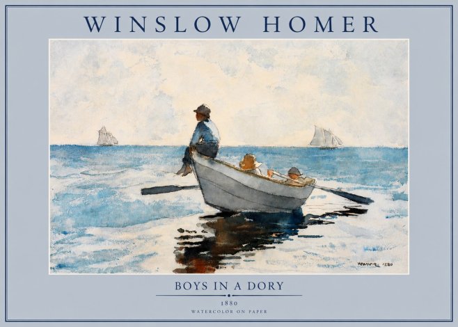 Winslow Homer Boys in a Dory I No2 - Poster