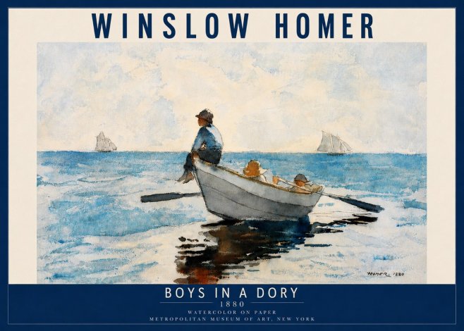 Winslow Homer Boys in a Dory I No4 - Poster