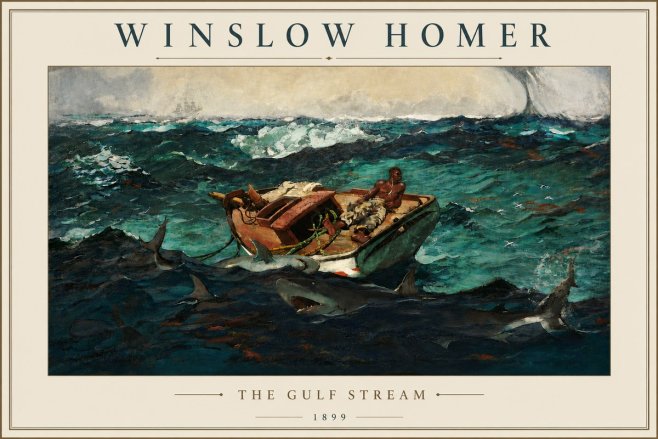 Winslow Homer The Gulf Stream No5 - Poster