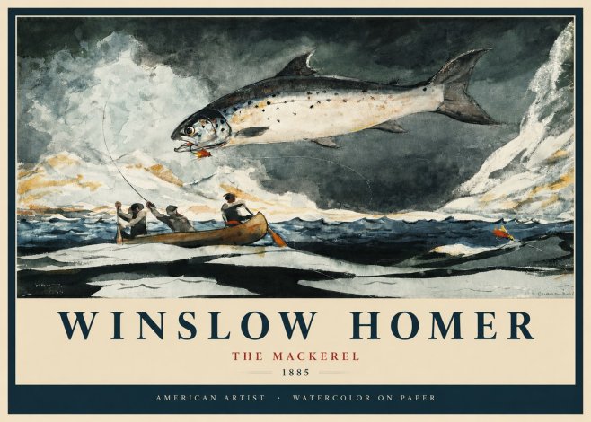 Winslow Homer The Mackerel No2 - Poster