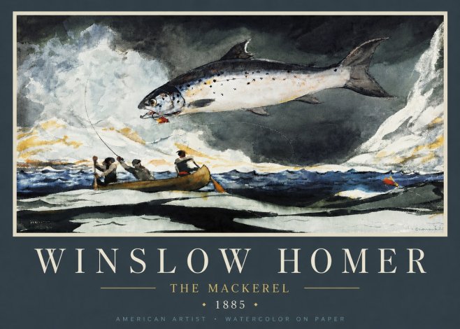 Winslow Homer The Mackerel No5 - Poster