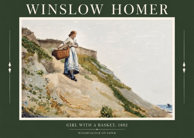 Winslow Homer A Coast Girl No4 - Poster