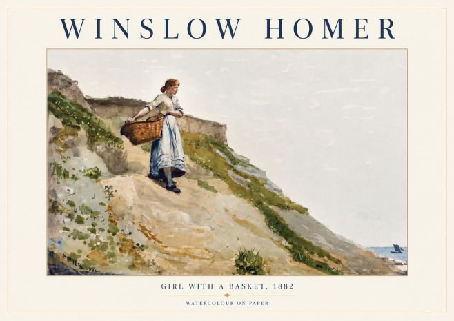 Winslow Homer A Coast Girl No5 - Poster