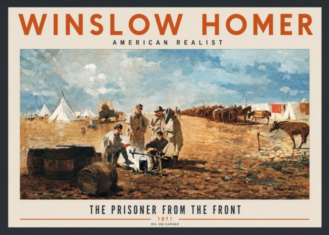 Winslow Homer The Prisoner from the Front No2 - Poster