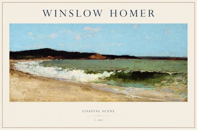 Winslow Homer Coastal Scene No1 - Poster