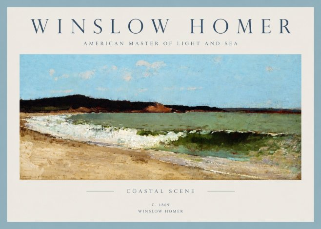 Winslow Homer Coastal Scene No2 - Poster