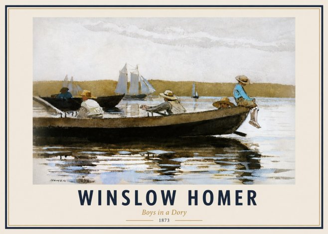 Winslow Homer Boys in a Dory II No4 - Poster