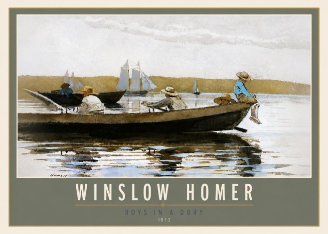 Winslow Homer Boys in a Dory II No5 - Poster