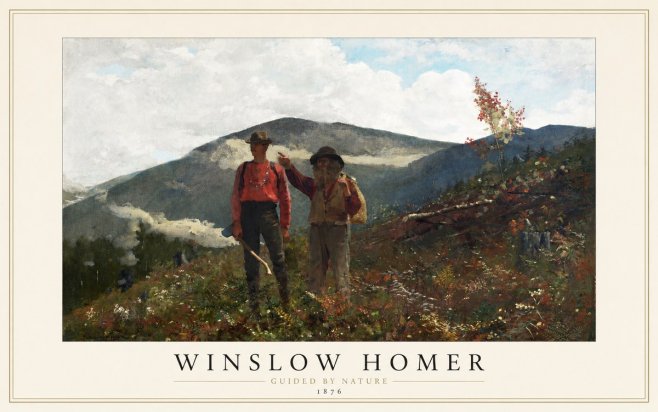 Winslow Homer The Two Guides No1 - Poster