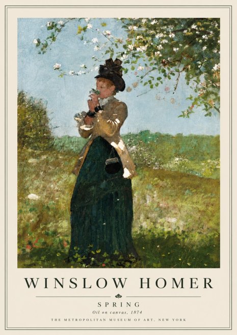 Winslow Homer Spring No5 - Poster