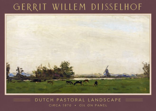 Gerrit Willem Dijsselhof Dutch Pastoral Landscape No4 - Poster