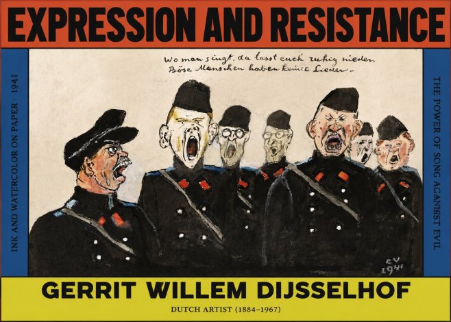 Gerrit Willem Dijsselhof Where Men Sing, There You May Rest in Peace; Evil People Have No Songs. No2 - Poster