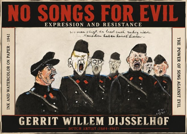 Gerrit Willem Dijsselhof Where Men Sing, There You May Rest in Peace; Evil People Have No Songs. No3 - Poster