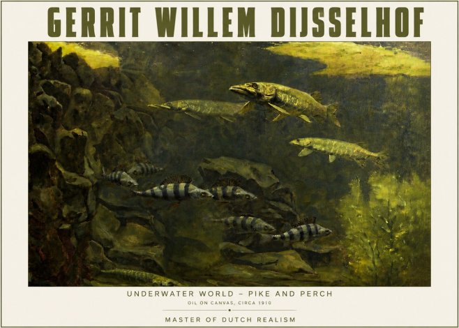Gerrit Willem Dijsselhof Underwater Life No5 - Poster