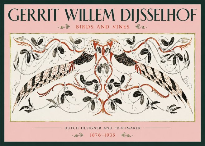 Gerrit Willem Dijsselhof Ornamental Design with Birds and Foliage No3 - Poster