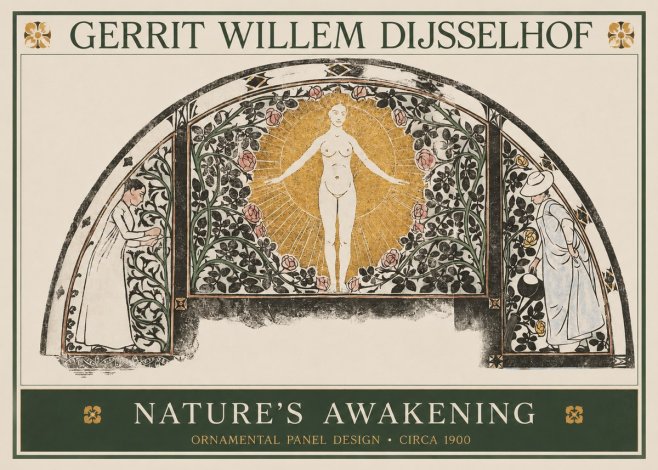 Gerrit Willem Dijsselhof Nature's Awakening No1 - Poster