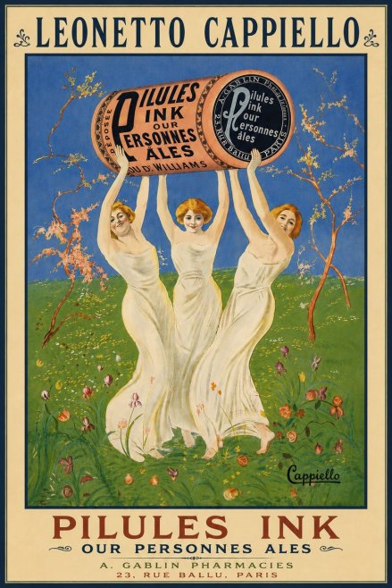Leonetto Cappiello Pilules Ink Our Personnes Ales No5 - Poster