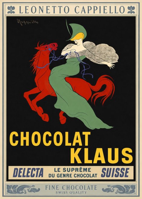 Leonetto Cappiello Chocolat Klaus No3 - Poster