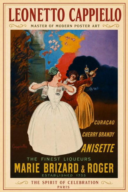 Leonetto Cappiello Marie Brizard & Roger - the Finest Liqueurs No5 - Poster