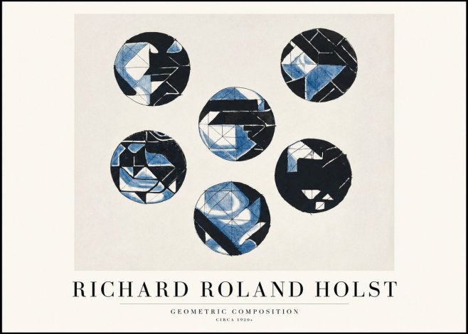 Richard Roland Holst Geometric Composition No1 - Poster