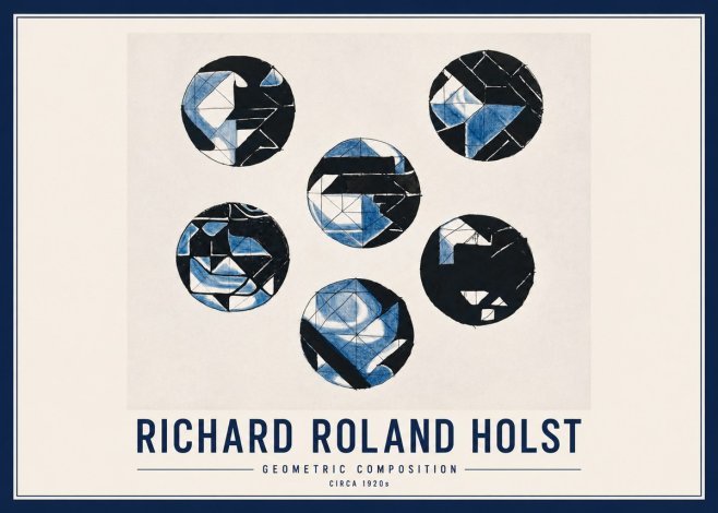 Richard Roland Holst Geometric Composition No2 - Poster