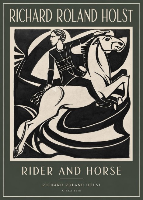 Richard Roland Holst Rider and Horse No2 - Poster