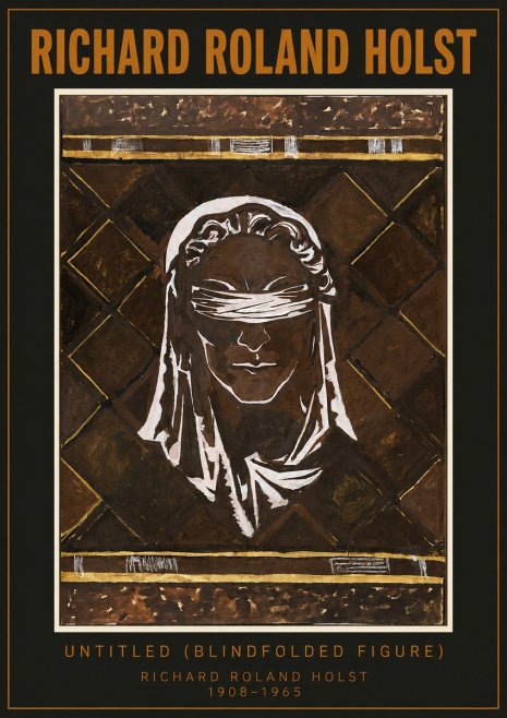 Richard Roland Holst Untitled (Blindfolded Figure) No2 - Poster