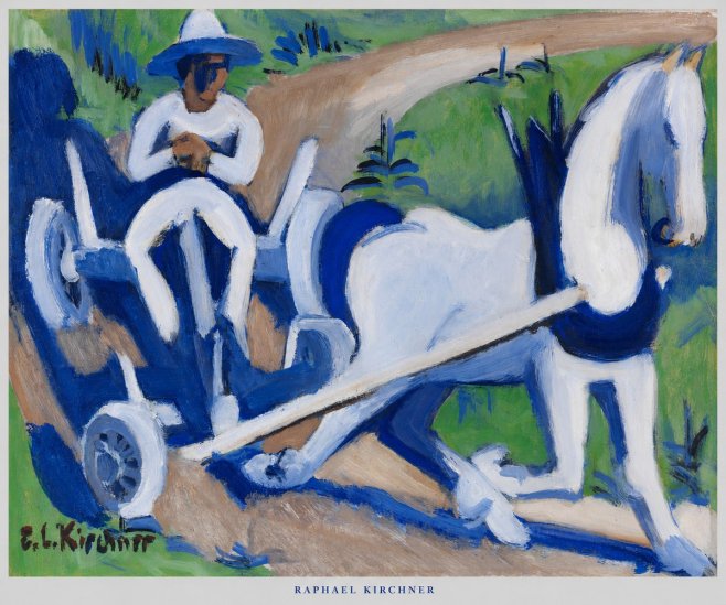 Raphael Kirchner Horse and Cart No5 - Poster