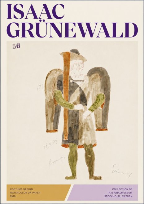 Isaac Grünewald Costume Design IV No3 - Poster
