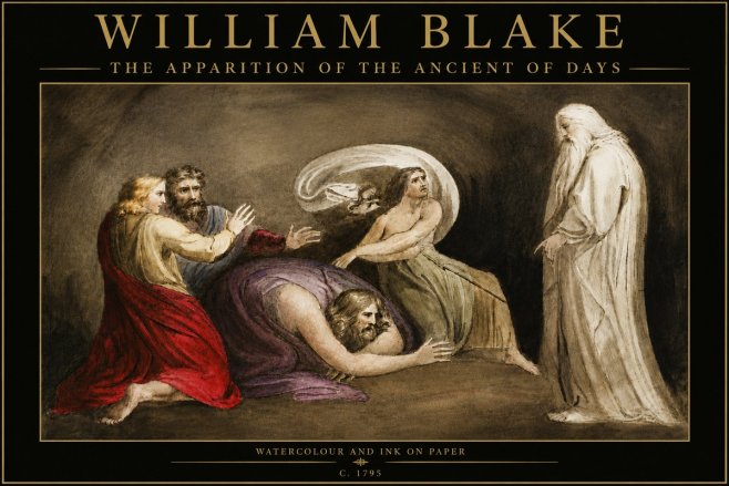 William Blake The Apparition of the Ancient of Days No5 - Poster