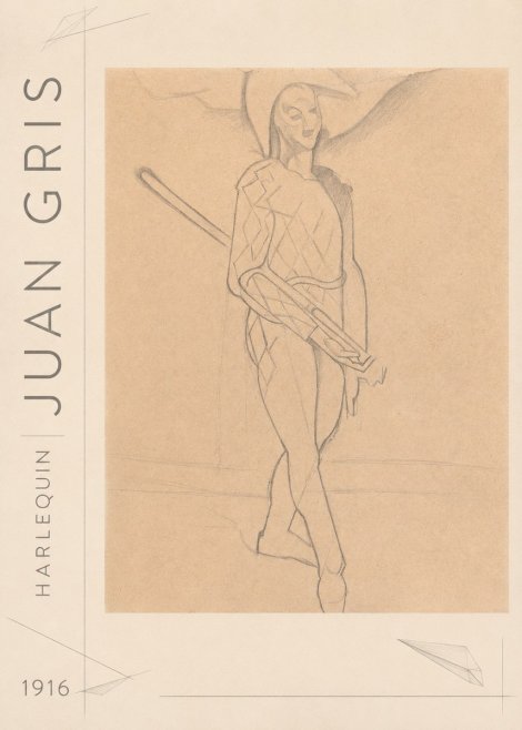 Juan Gris Harlequin No3 - Poster