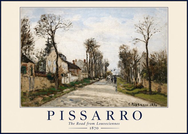 Pissarro The Road from Louveciennes I No2 - Poster