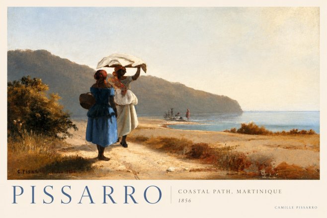 Pissarro Coastal Path, Martinique No2 - Poster