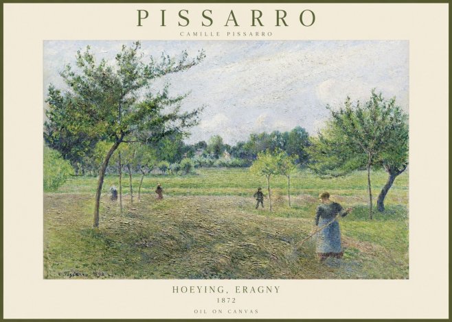 Pissarro Hoeying, Eragny No1 - Poster