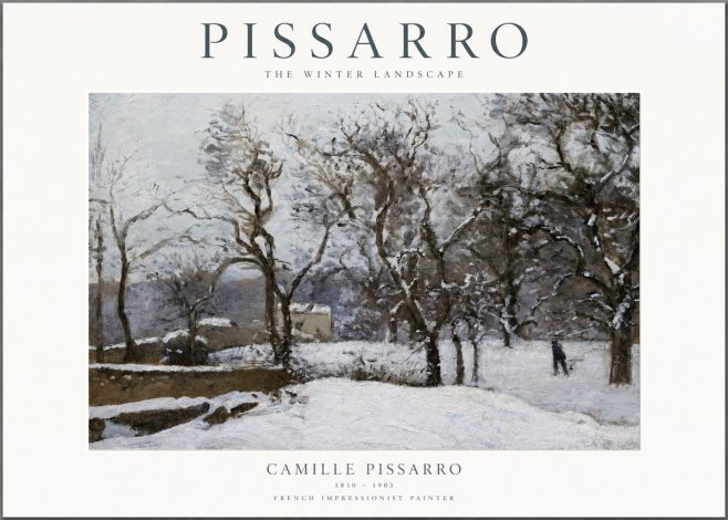 Pissarro The Winter Landscape No1 - Poster