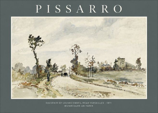 Pissarro Souvenir of Louveciennes, Near Versailles - 1871 No2 - Poster