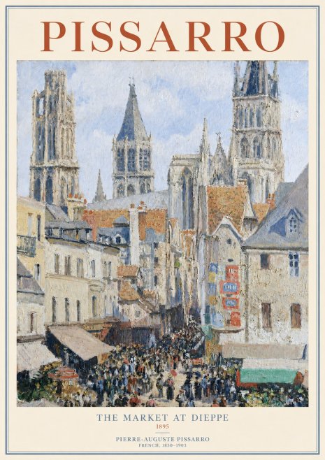 Pissarro The Rue Aux Juifs, Rouen No2 - Poster