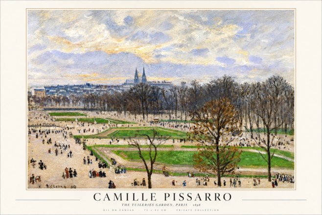 Pissarro The Tuileries Garden, Paris No1 - Poster