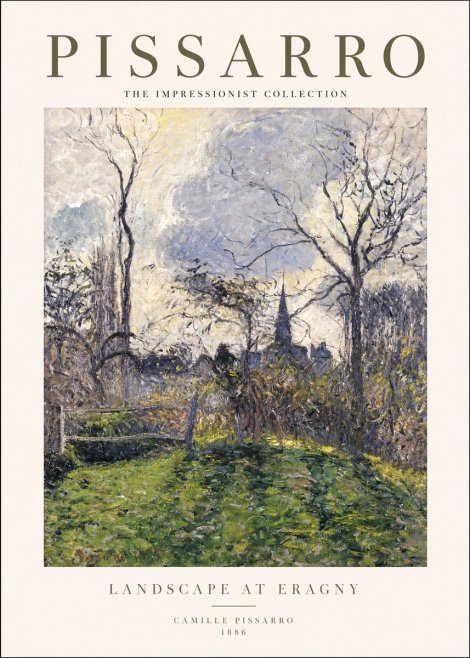 Pissarro Landscape at Eragny No1 - Poster