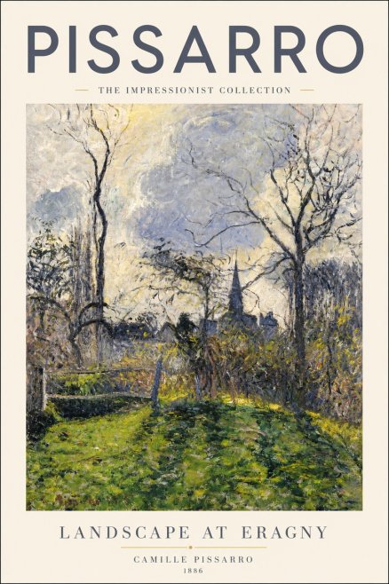 Pissarro Landscape at Eragny No3 - Poster