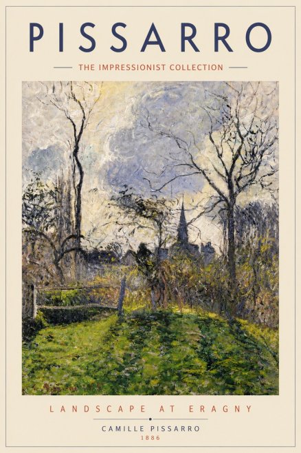 Pissarro Landscape at Eragny No5 - Poster