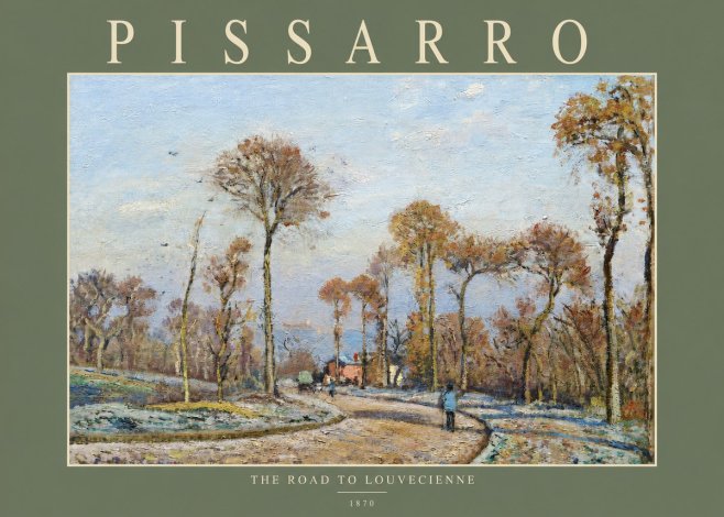 Pissarro The Road to Louvecienne No2 - Poster