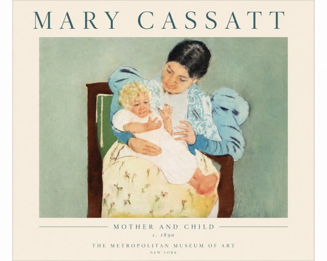Mary Cassatt Mother and Child III No4 - Poster