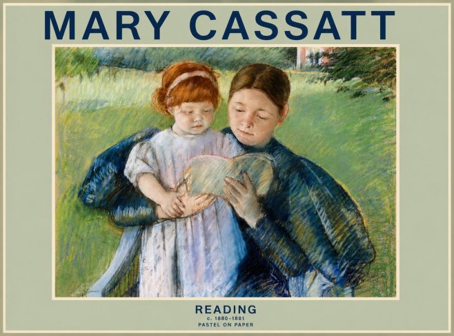 Mary Cassatt Reading No2 - Poster