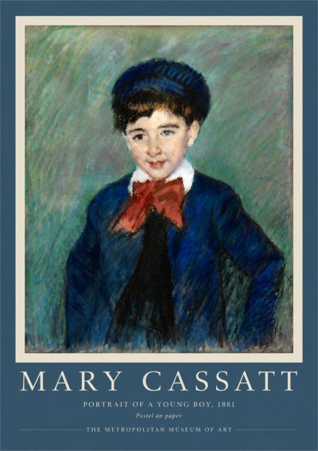 Mary Cassatt Portrait of a Young Boy, 1881 No3 - Poster