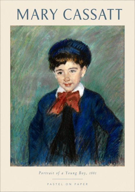Mary Cassatt Portrait of a Young Boy, 1881 No4 - Poster