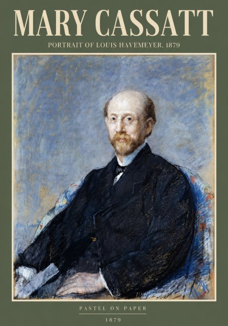 Mary Cassatt Portrait of Louis Havemeyer No6 - Poster