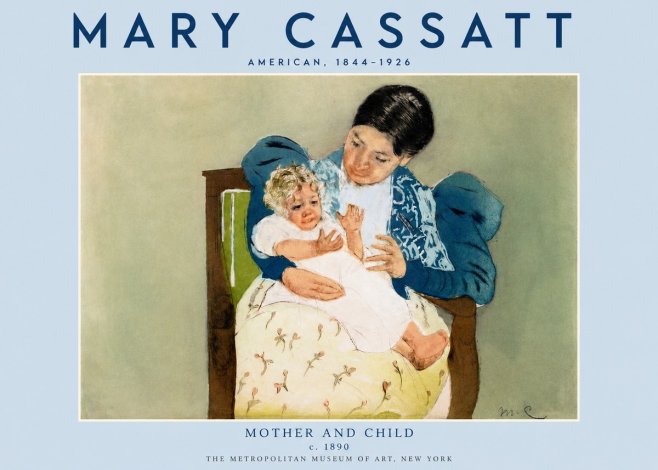 Mary Cassatt Mother and Child VIII No4 - Poster