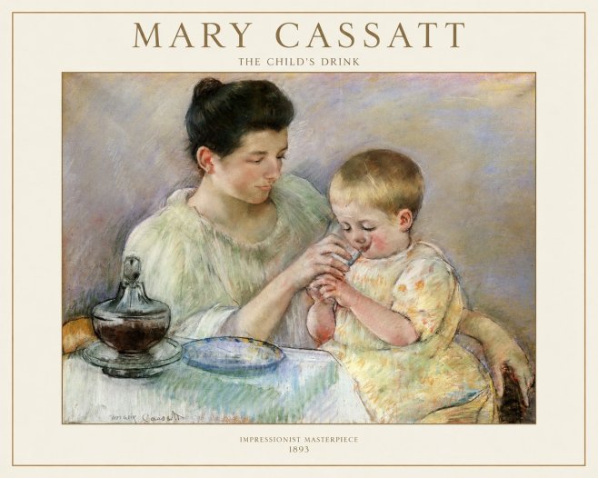 Mary Cassatt The Child's Drink No1 - Poster