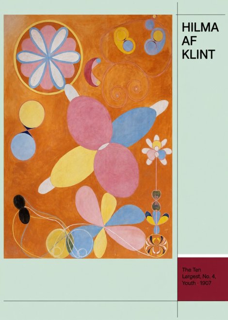 Hilma af Klint The Ten Largest, No. 4, Youth No4 - Poster